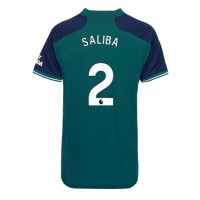 Maglie da calcio Arsenal William Saliba #2 Terza Maglia Femminile 2023-24 Manica Corta
